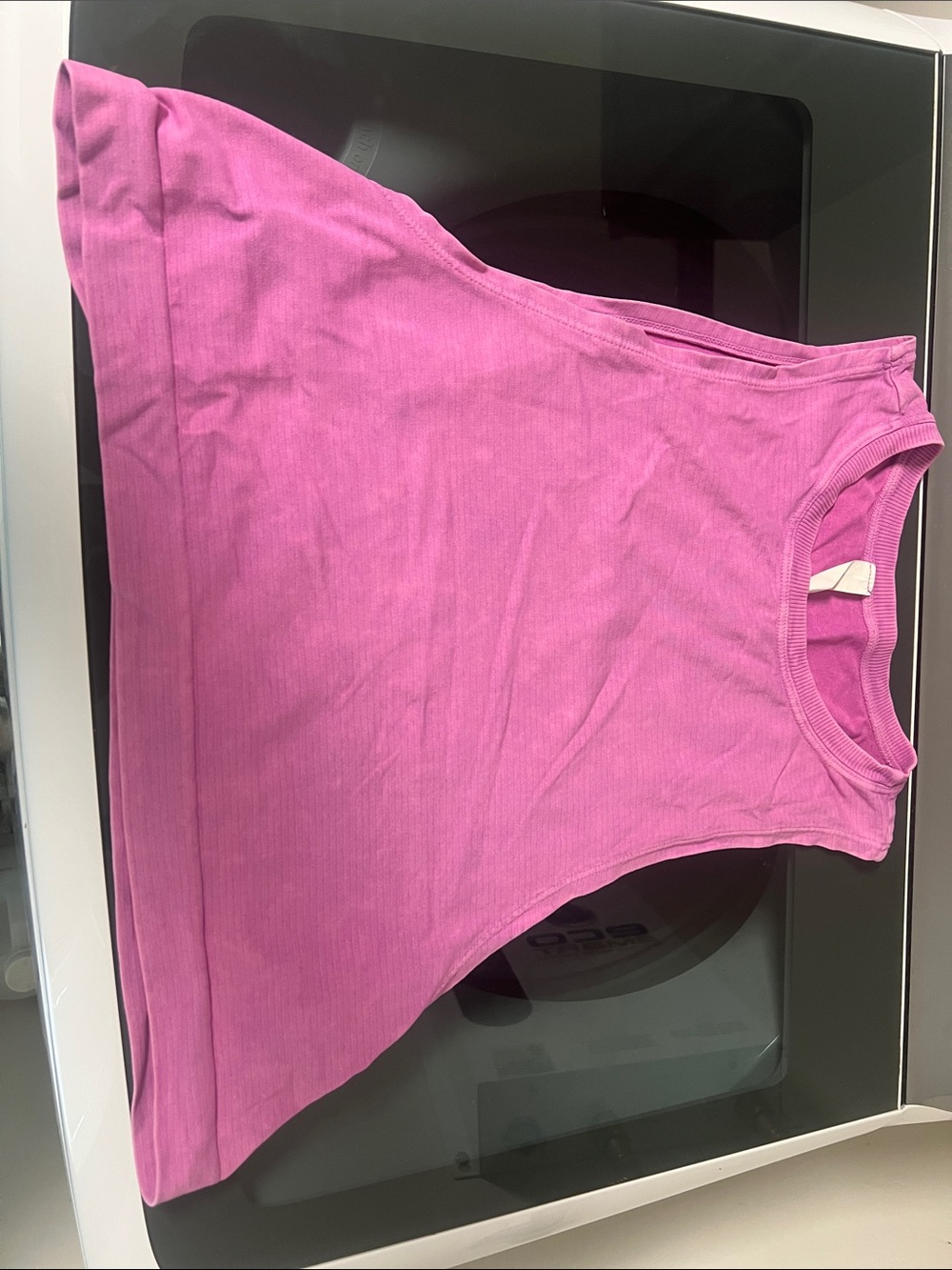 avocado Ribbed Sleeveless Tank - Magenta Pink